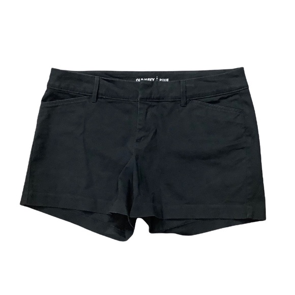 Women's Old Navy Pixie 2 XS Shorts Chino Khakis Black Stretch 3” Inseam NWOT - Picture 3 of 7